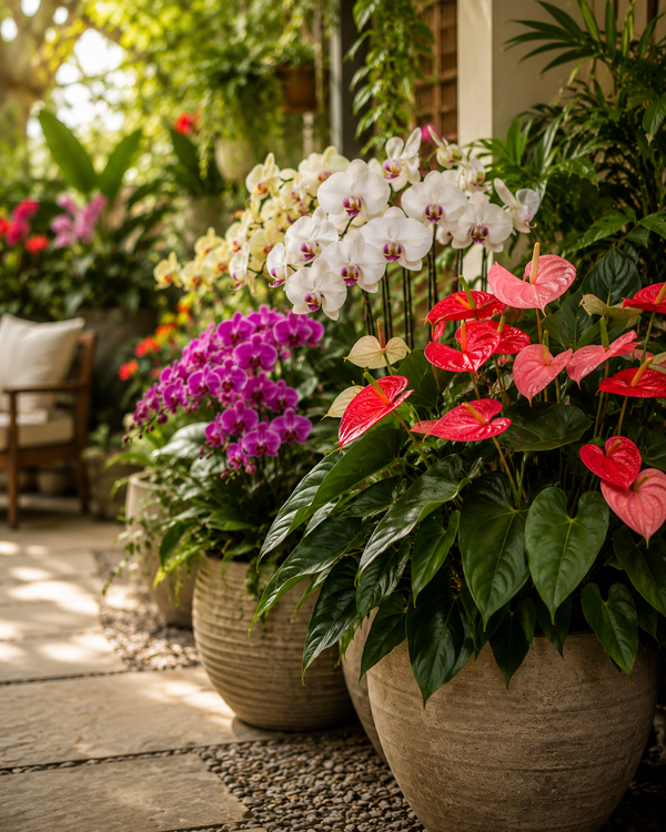 Anthurium & orchids